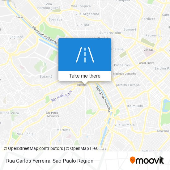Mapa Rua Carlos Ferreira