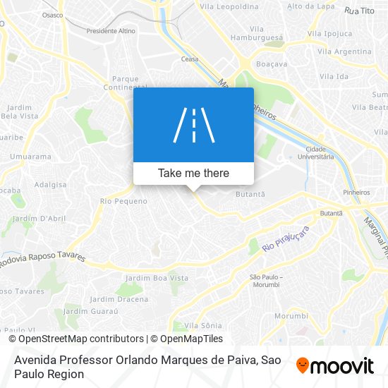 Avenida Professor Orlando Marques de Paiva map