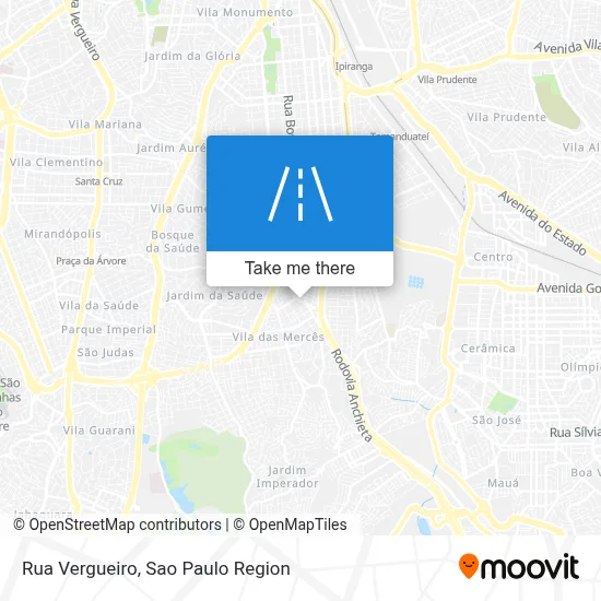 Rua Vergueiro map