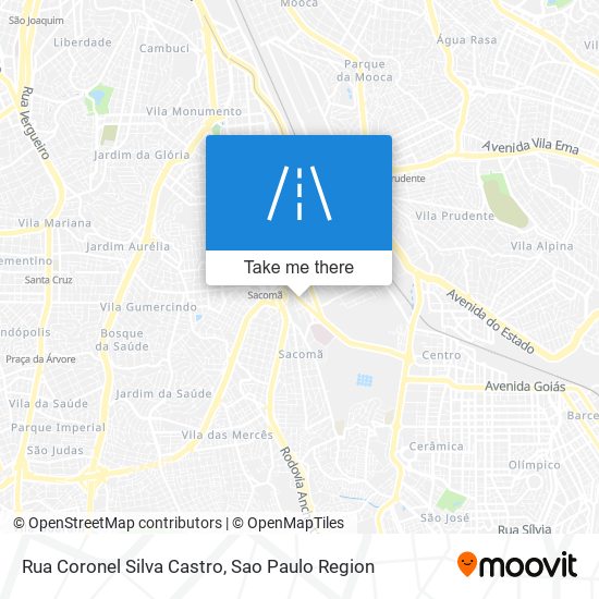 Mapa Rua Coronel Silva Castro