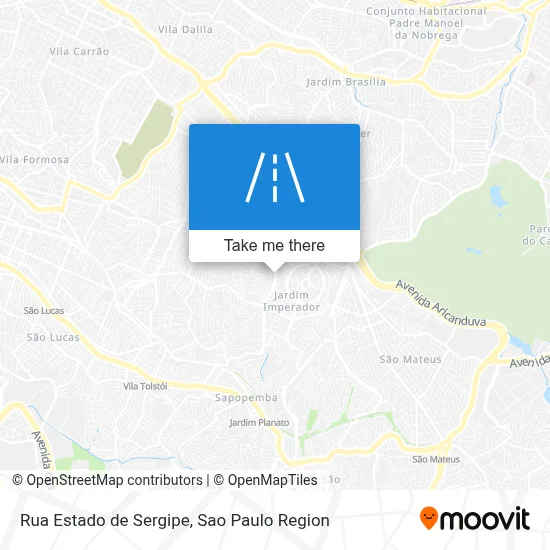 Rua Estado de Sergipe map