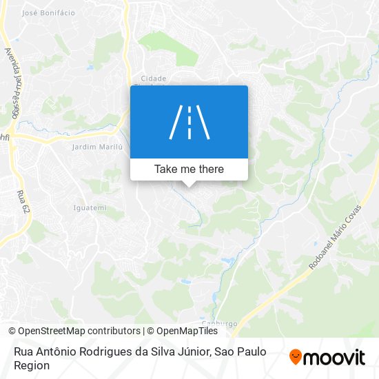 Rua Antônio Rodrigues da Silva Júnior map