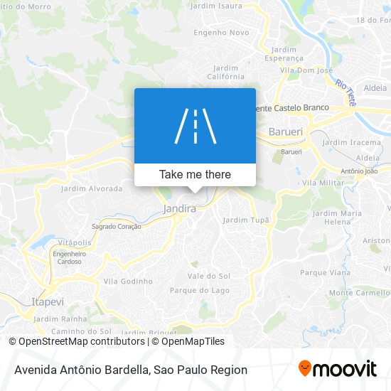 Avenida Antônio Bardella map