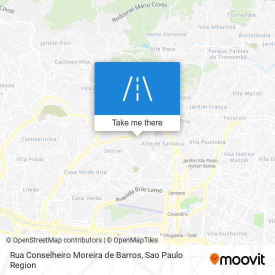 Rua Conselheiro Moreira de Barros map