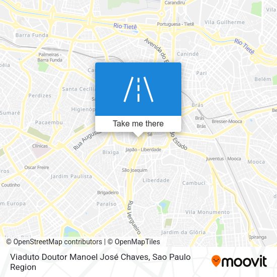 Viaduto Doutor Manoel José Chaves map