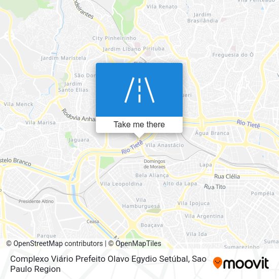 Complexo Viário Prefeito Olavo Egydio Setúbal map