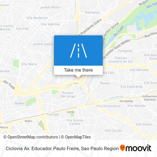 Ciclovia Av. Educador Paulo Freire map