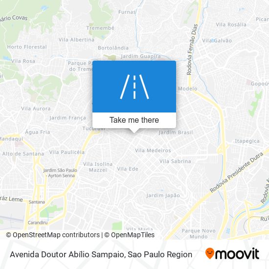 Avenida Doutor Abílio Sampaio map