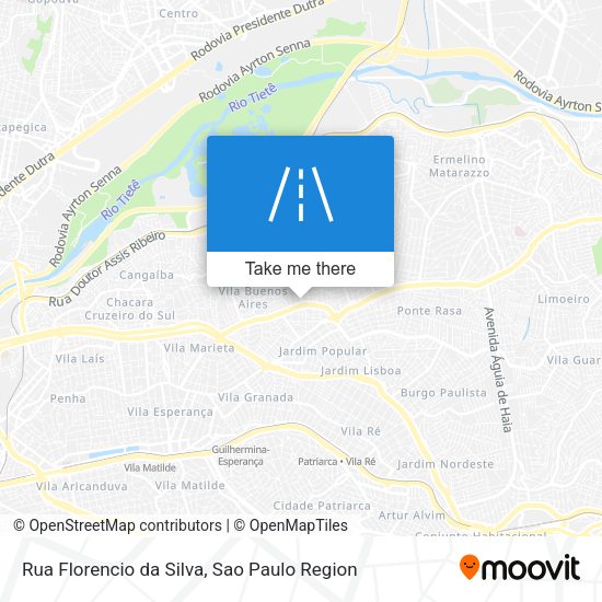 Rua Florencio da Silva map