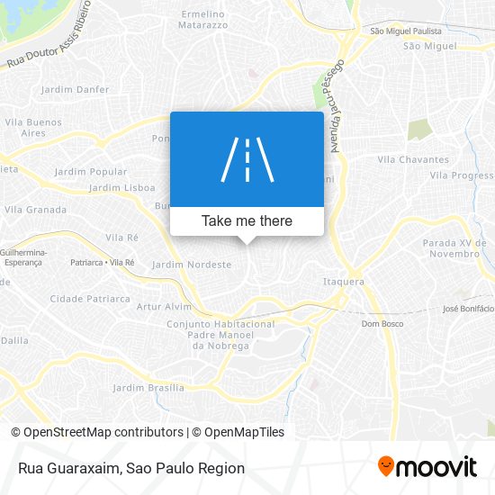 Rua Guaraxaim map