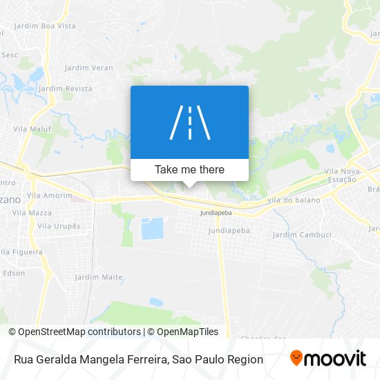 Mapa Rua Geralda Mangela Ferreira