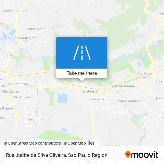 Mapa Rua Judite  da Silva Oliveira