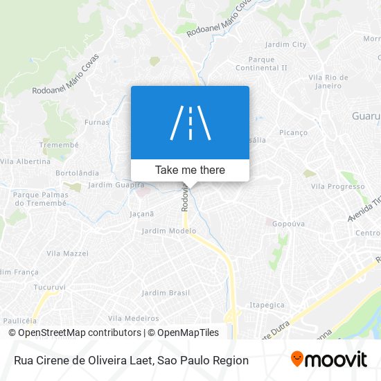 Mapa Rua Cirene de Oliveira Laet