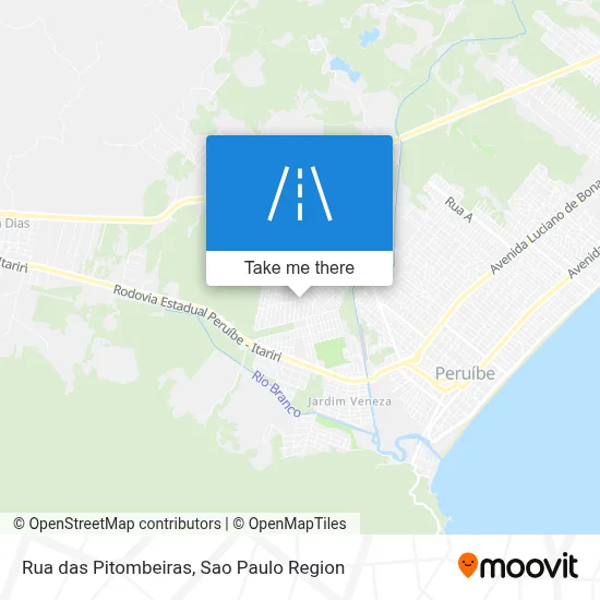 Rua das Pitombeiras map