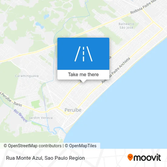 Rua Monte Azul map
