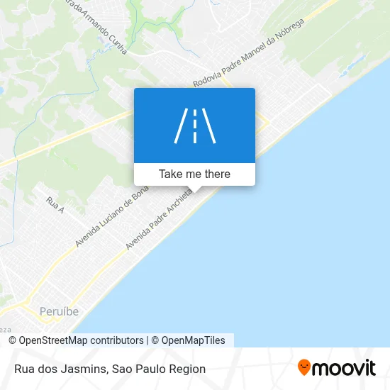 Rua dos Jasmins map