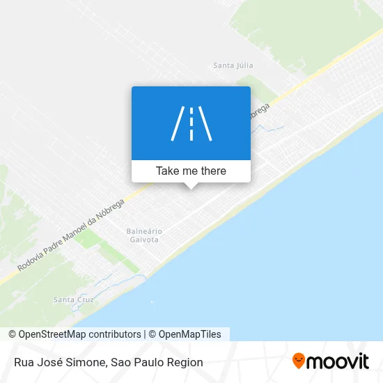 Rua José Simone map