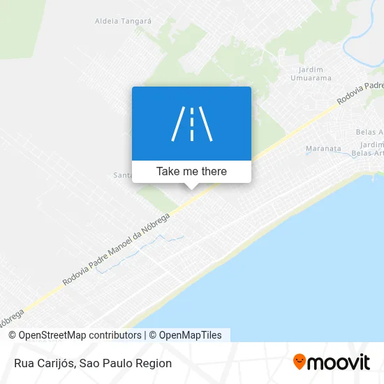 Rua Carijós map