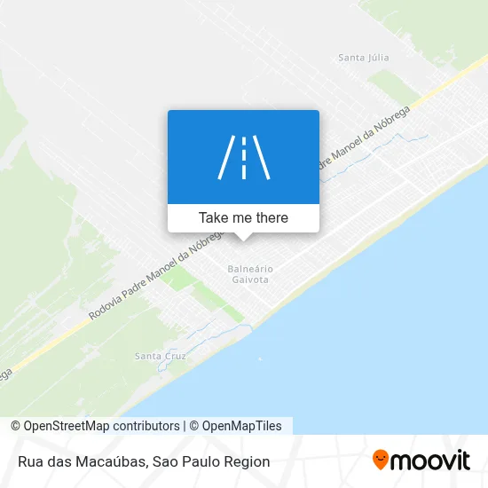 Rua das Macaúbas map