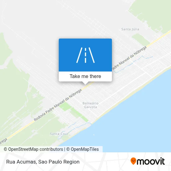 Rua Acumas map