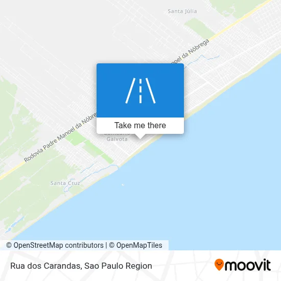 Rua dos Carandas map