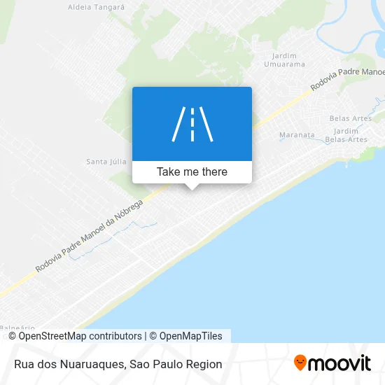 Rua dos Nuaruaques map
