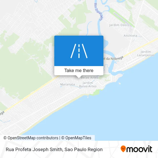 Rua Profeta Joseph Smith map