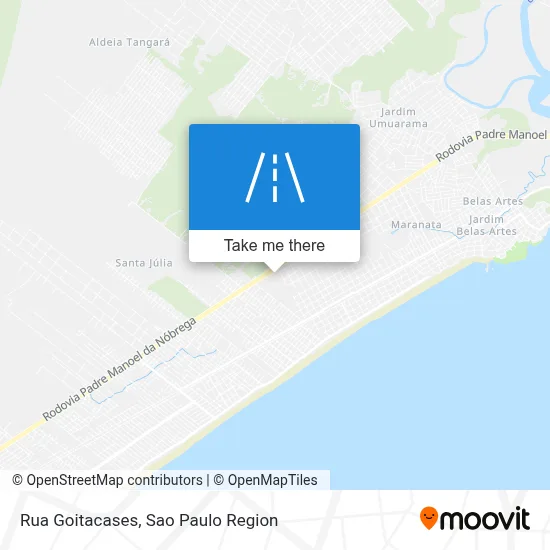Rua Goitacases map