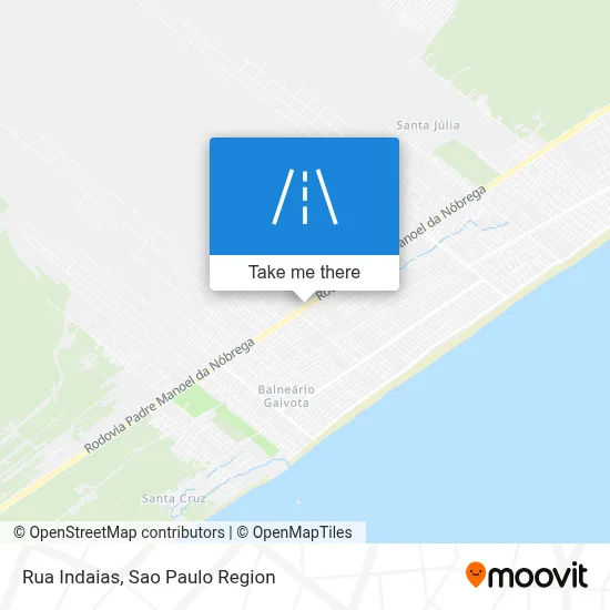 Rua Indaias map