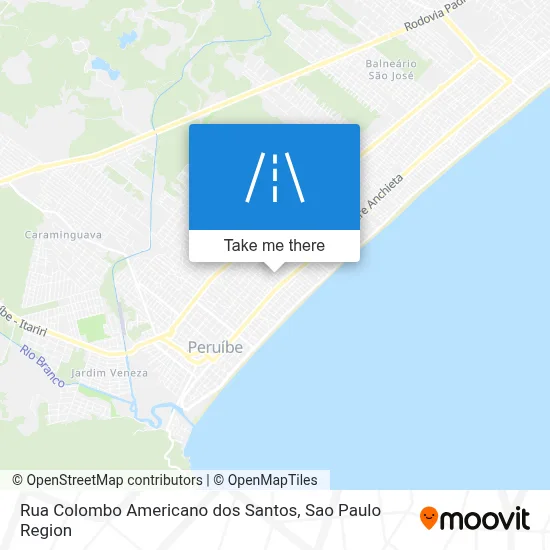 Rua Colombo Americano dos Santos map