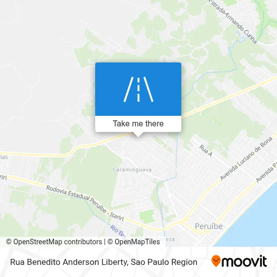 Rua Benedito Anderson Liberty map