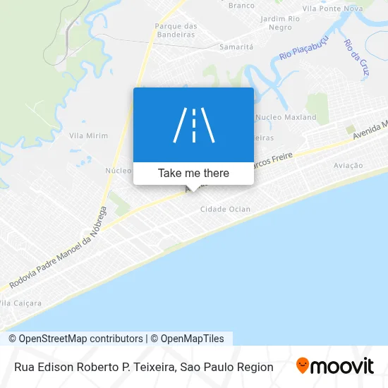 Rua Edison Roberto P. Teixeira map