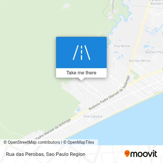 Rua das Perobas map