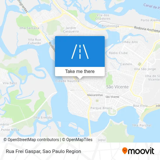 Rua Frei Gaspar map