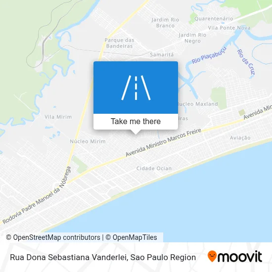 Rua Dona Sebastiana Vanderlei map