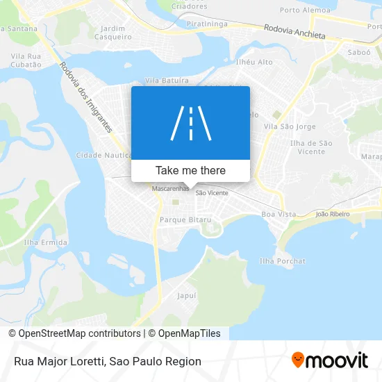 Rua Major Loretti map