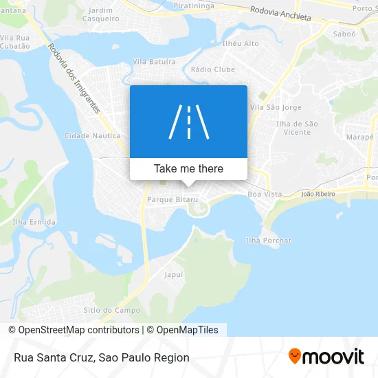 Rua Santa Cruz map