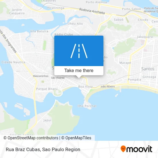 Rua Braz Cubas map
