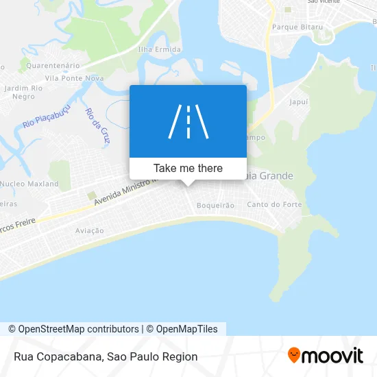 Rua Copacabana map