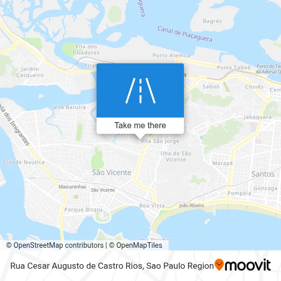 Rua Cesar Augusto de Castro Rios map