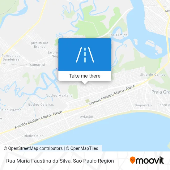 Rua Maria Faustina da Silva map