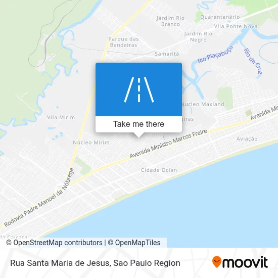 Rua Santa Maria de Jesus map