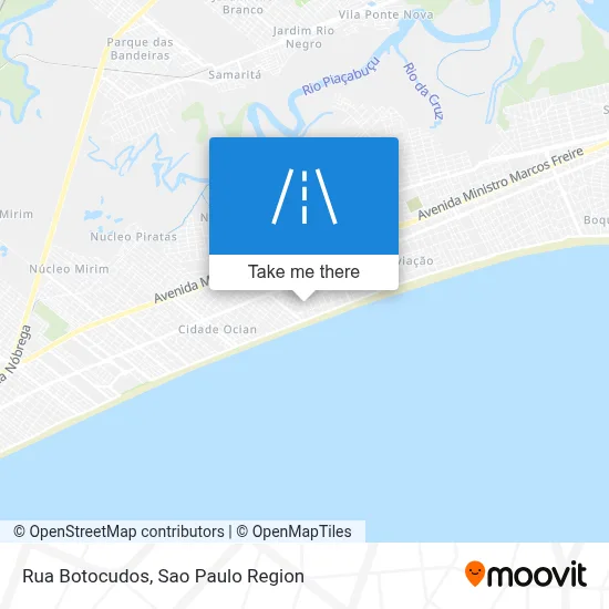 Rua Botocudos map