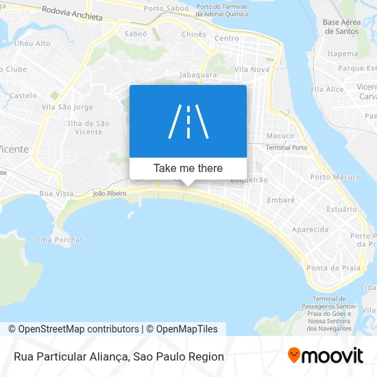 Rua Particular Aliança map