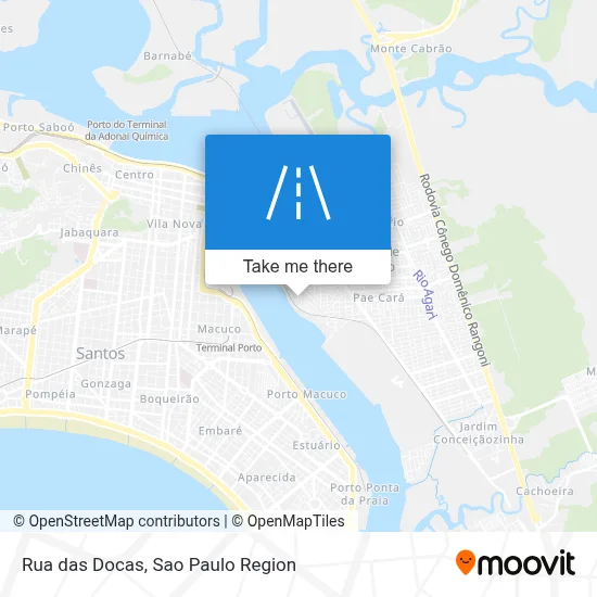 Rua das Docas map