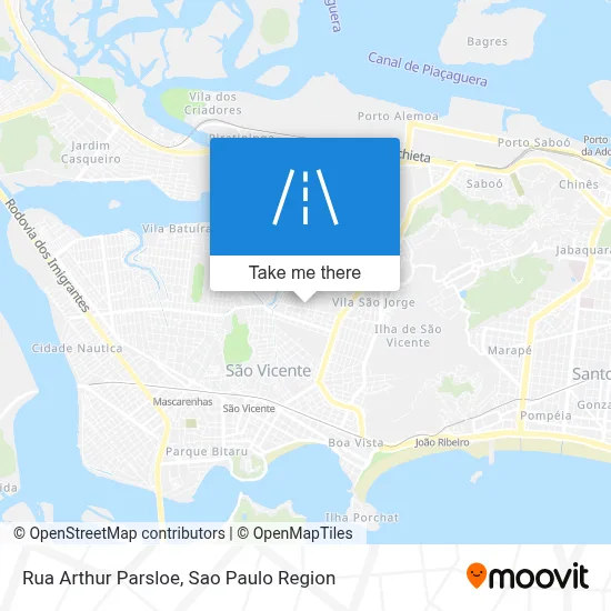 Rua Arthur Parsloe map