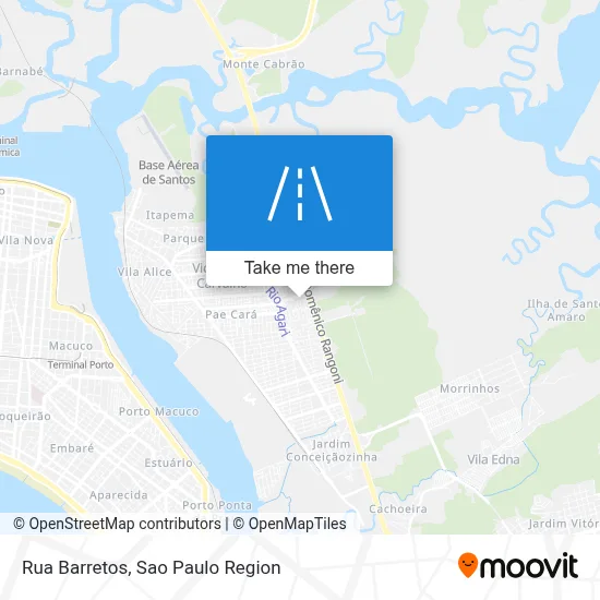 Rua Barretos map