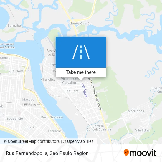Rua Fernandopolis map