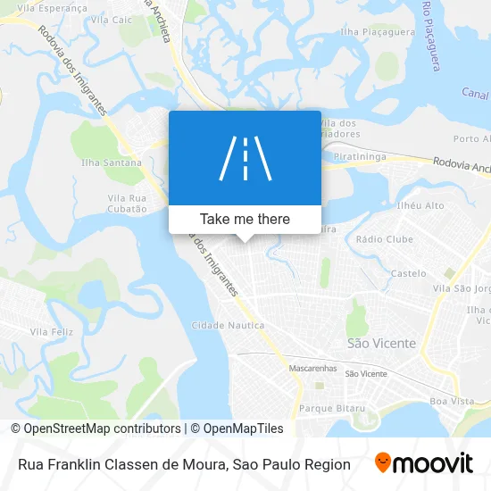 Rua Franklin Classen de Moura map