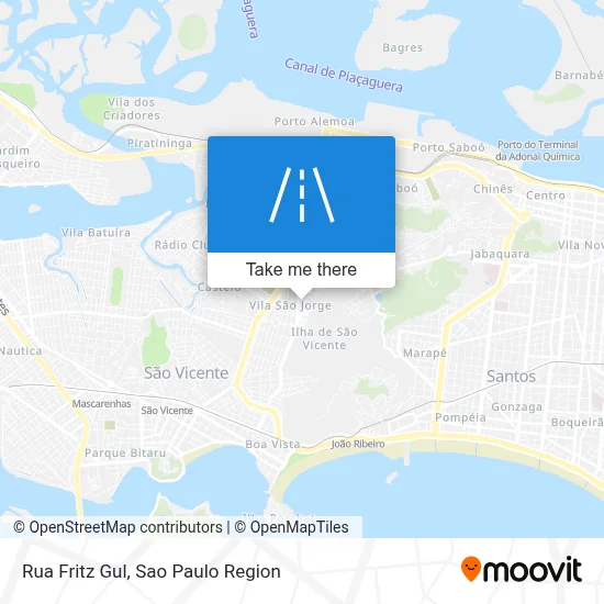 Rua Fritz Gul map